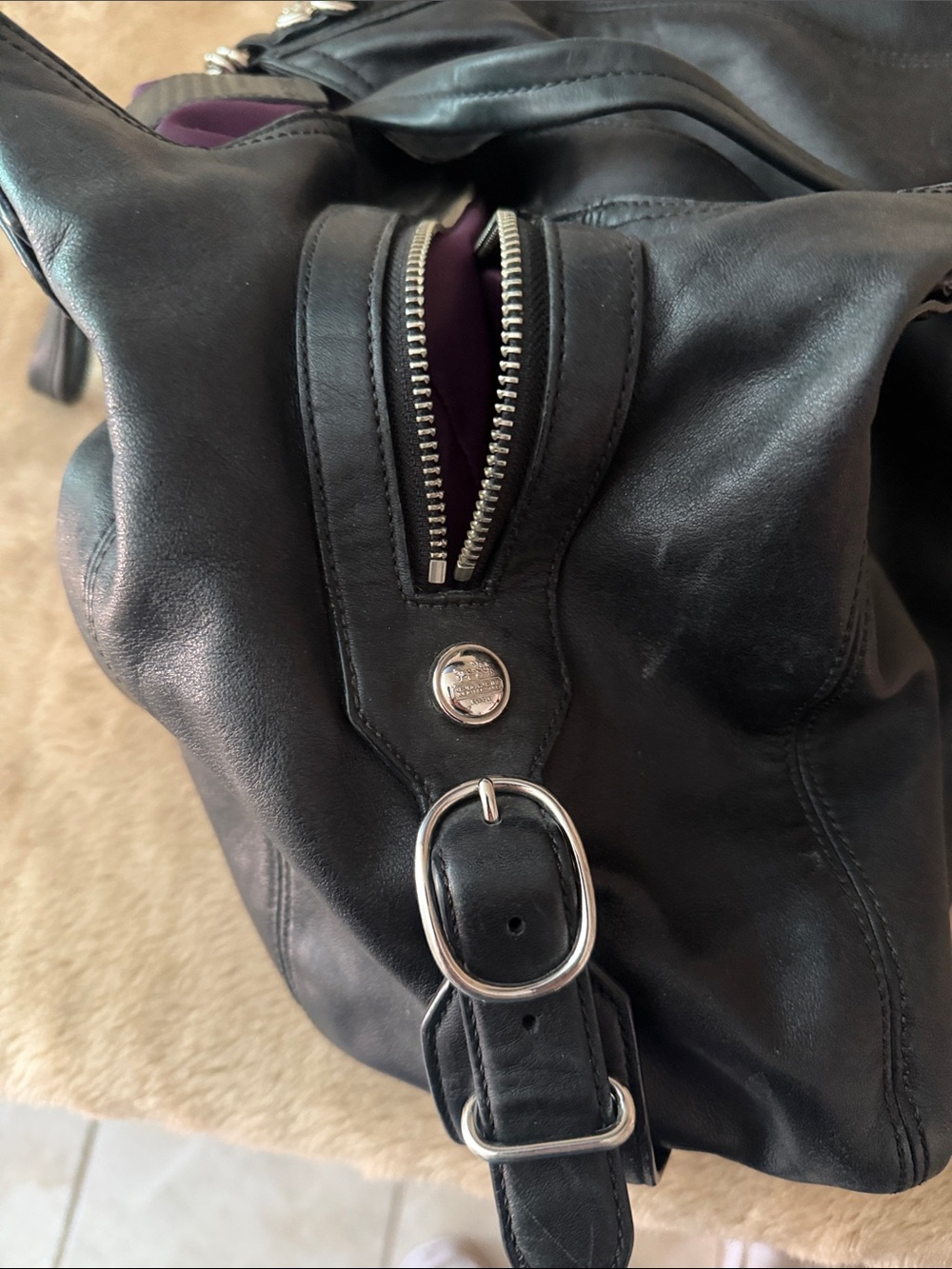 Coach hobo bag leather 3734 - Picture 9 of 9